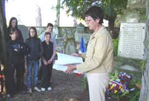Cérémonie 11 Novembre 2003, Josette Beraud Maire