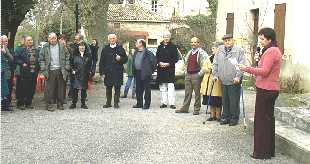 Place Eglise, Voeux maire Josette Beraud 2003